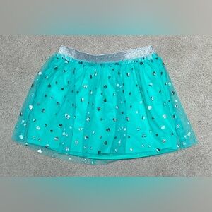 Circo Teal and Silver Mini Skirt